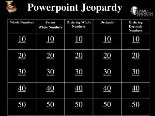 Powerpoint Jeopardy