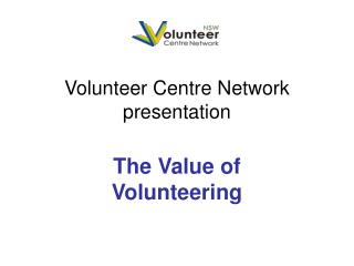 Volunteer Centre Network presentation