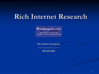 Rich Internet Research