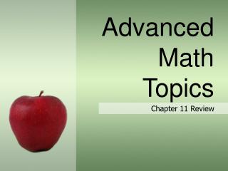 Advanced Math Topics