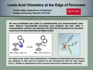 Lewis Acid Chemistry at the Edge of Ferrocene