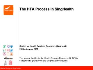 The HTA Process in SingHealth