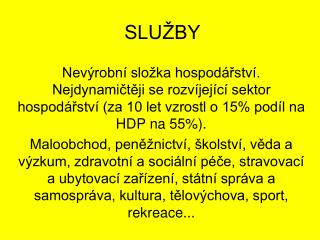 SLUŽBY