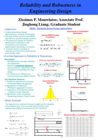 Reliability and Robustness in Engineering Design