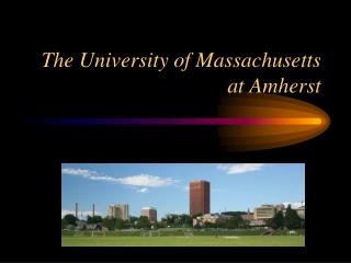 The University of Massachusetts at Amherst