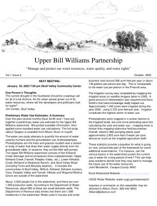 Upper Bill Williams Partnership