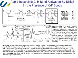 Rapid Reversible C–H Bond Activation By Nickel In the Presence of C-F Bonds