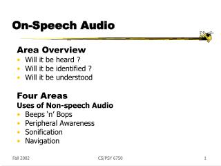 On-Speech Audio