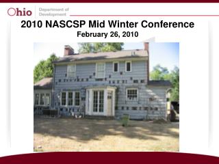 2010 NASCSP Mid Winter Conference February 26, 2010