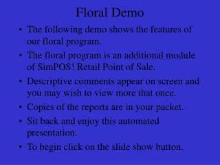Floral Demo
