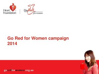 Go Red for Women campaign 2014