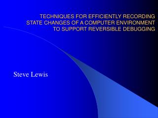 Steve Lewis