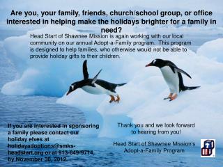 Head Start of Shawnee Mission’s Adopt-a-Family Program