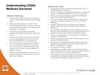 Understanding CIGNA Medicare Surround