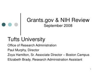 Grants &amp; NIH Review September 2008