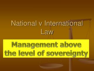 National v International Law