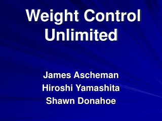 Weight Control Unlimited