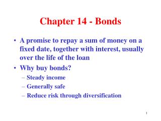 Chapter 14 - Bonds