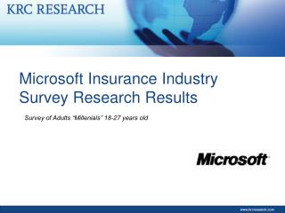 Microsoft Insurance Industry Survey Research Results