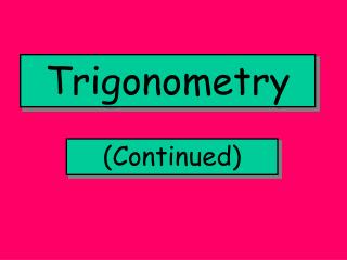 Trigonometry