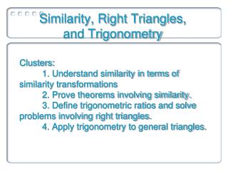 Similarity, Right Triangles, and Trigonometry