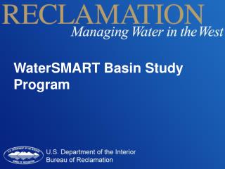WaterSMART Basin Study Program