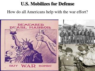 U.S. Mobilizes for Defense