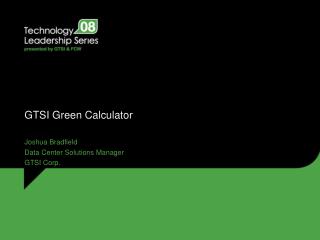 GTSI Green Calculator