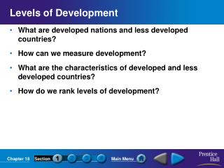 Levels of Development