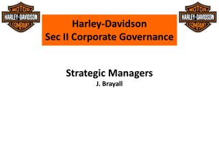 Harley-Davidson Sec II Corporate Governance