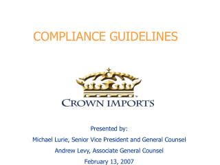 COMPLIANCE GUIDELINES