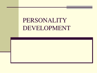 personality Development