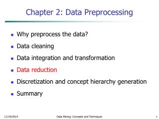 Chapter 2: Data Preprocessing