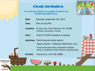 Picnic Invitation