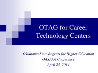 OTAG for Career Technology Centers