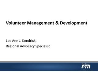 Volunteer Management &amp; Development