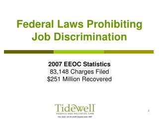 Federal Laws Prohibiting Job Discrimination