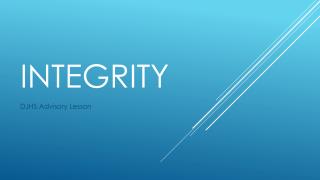 Integrity