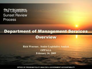 The Legislative Sunset Review Process