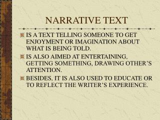 NARRATIVE TEXT