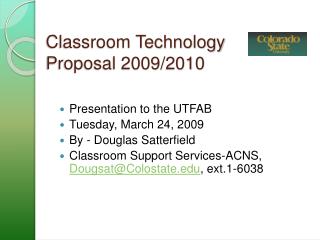 Classroom Technology Proposal 2009/2010