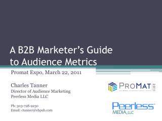 A B2B Marketer’s Guide to Audience Metrics