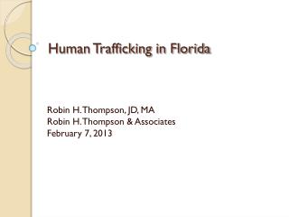 Human Trafficking in Florida