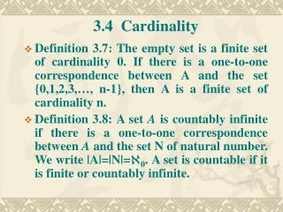 3.4 Cardinality