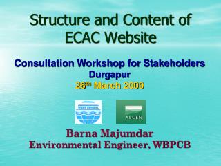 Structure and Content of ECAC Website