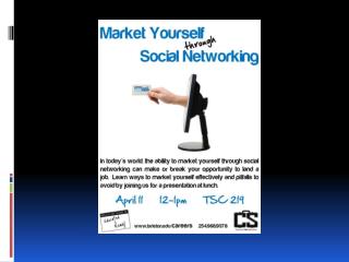 Market Yourself Through Social Networking