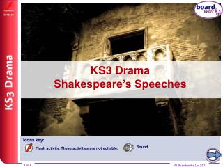 KS3 Drama Shakespeare’s Speeches