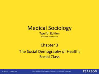 Chapter 3 The Social Demography of Health: Social Class