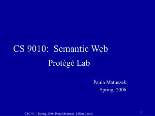 CS 9010: Semantic Web