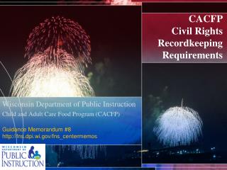 CACFP Civil Rights Recordkeeping Requirements